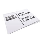 Godziny otwarcia 30x20 cm / W04