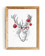 plakat-swiateczny-renifer