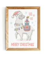 PBN-007-plakat-swieta-bozego-narodzenia-lama-alpaka-a3-a4