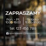 Godziny otwarcia 45x30cm / W01
