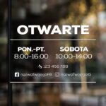 Godziny otwarcia 45x30cm / W04