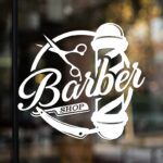 Naklejka Barber WZL09 48x44cm