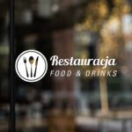 Naklejka Restauracja WZL17 48x15cm