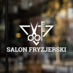 Naklejka Salon Fryzjerski WZL07 48x25cm