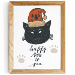 plakat-swiateczny-meow-kot