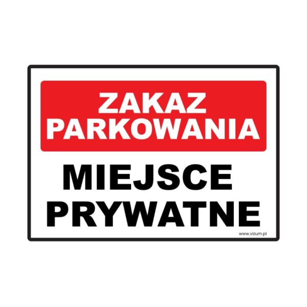 zakaz-parkowania-miejsce-prywatne -ND