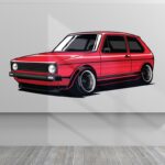naklejka-na-sciane-vw-golf-mk1-fc-120x55