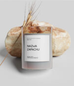 Etykieta naklejka na świecę, kwadratowa 5x5 cm  W3 - 100 szt.