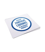 Naklejka - Prosimy zamykać lodówkę - 10x10cm