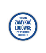 Naklejka - Prosimy zamykać lodówkę - 10x10cm - obrazek 2